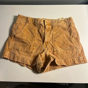 American Eagle Outfitters Orange Corduroy Shorts